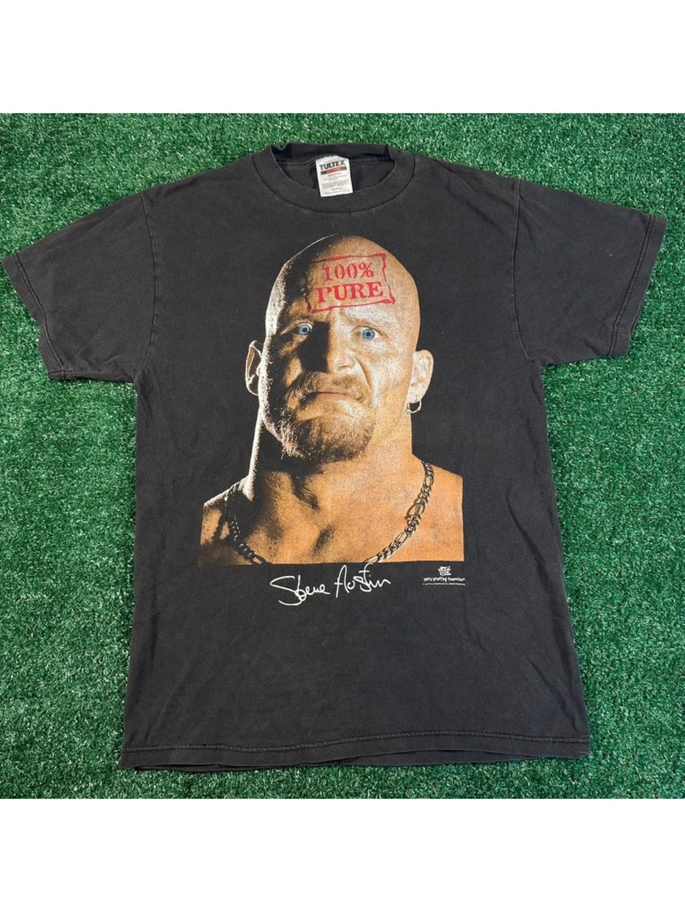 WWF 1998 Stone Cold Steve Austin Face T-Shirt size medium